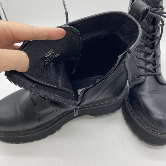 Steve Madden Basille Lace Up Platform Lug Sole Boot Women 11 Combat 90s Grunge - Picture 12 of 16